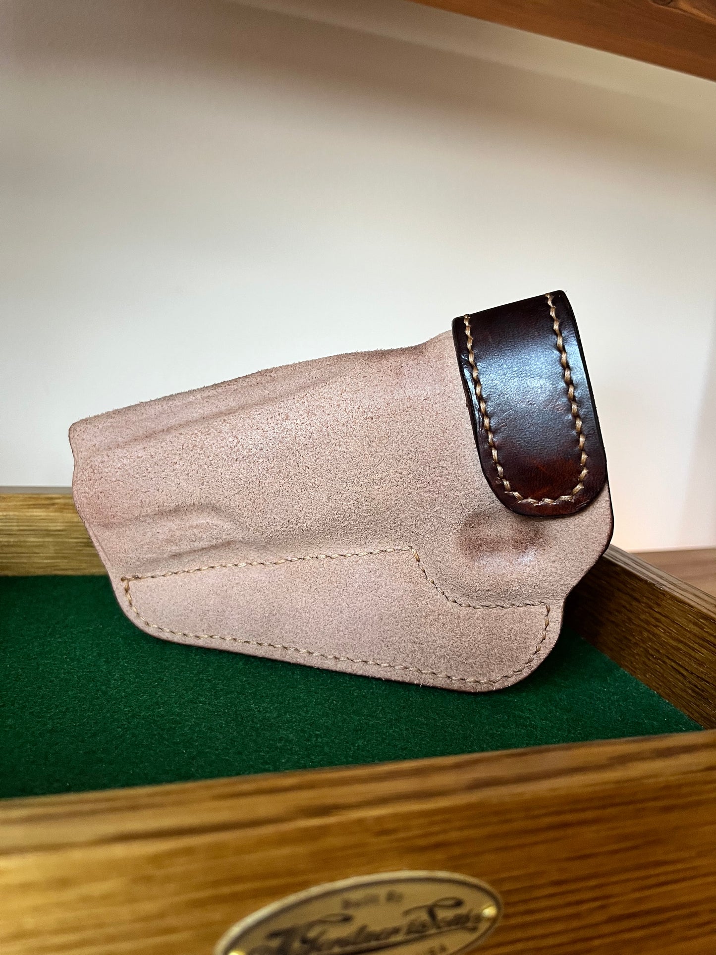 1911 Two-Tone Horsehide IWB Holster with Black Snap