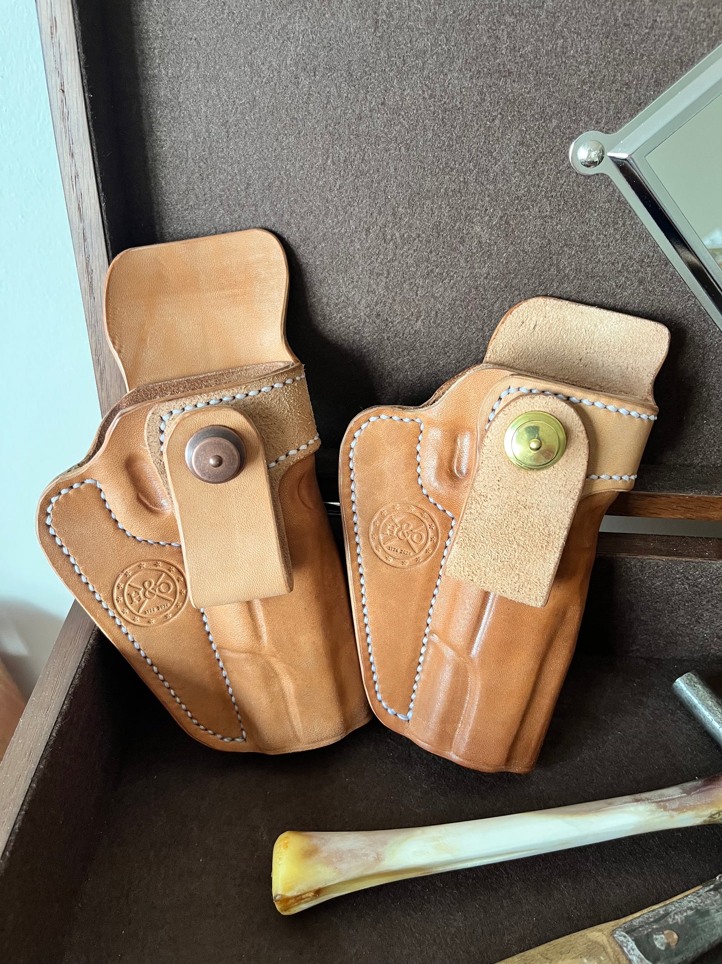 1911 Limited Edition Horsehide IWB Holster with 2” Sweat Guard