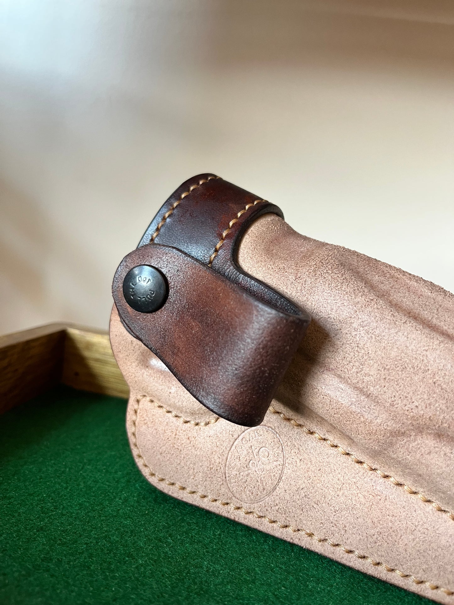 1911 Two-Tone Horsehide IWB Holster with Black Snap