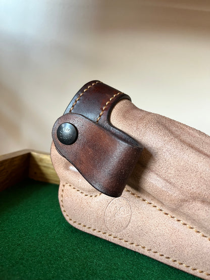 1911 Two-Tone Horsehide IWB Holster with Black Snap