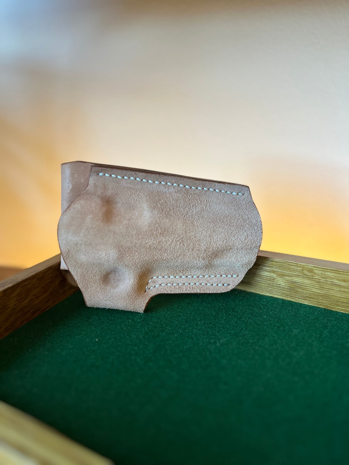 1911 Rhodesian Roughout Horsehide Holster Commander