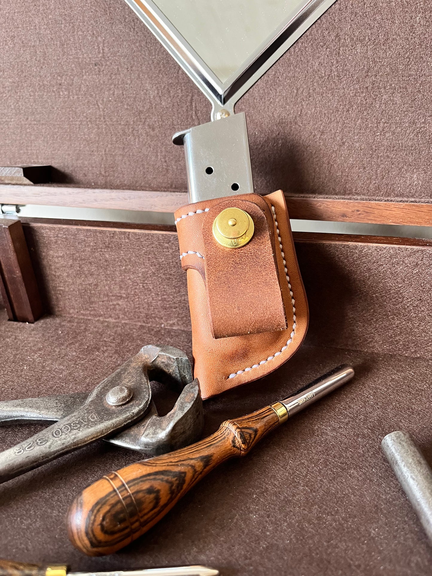 NEW Single Magazine IWB Pouch POLISHED BRASS