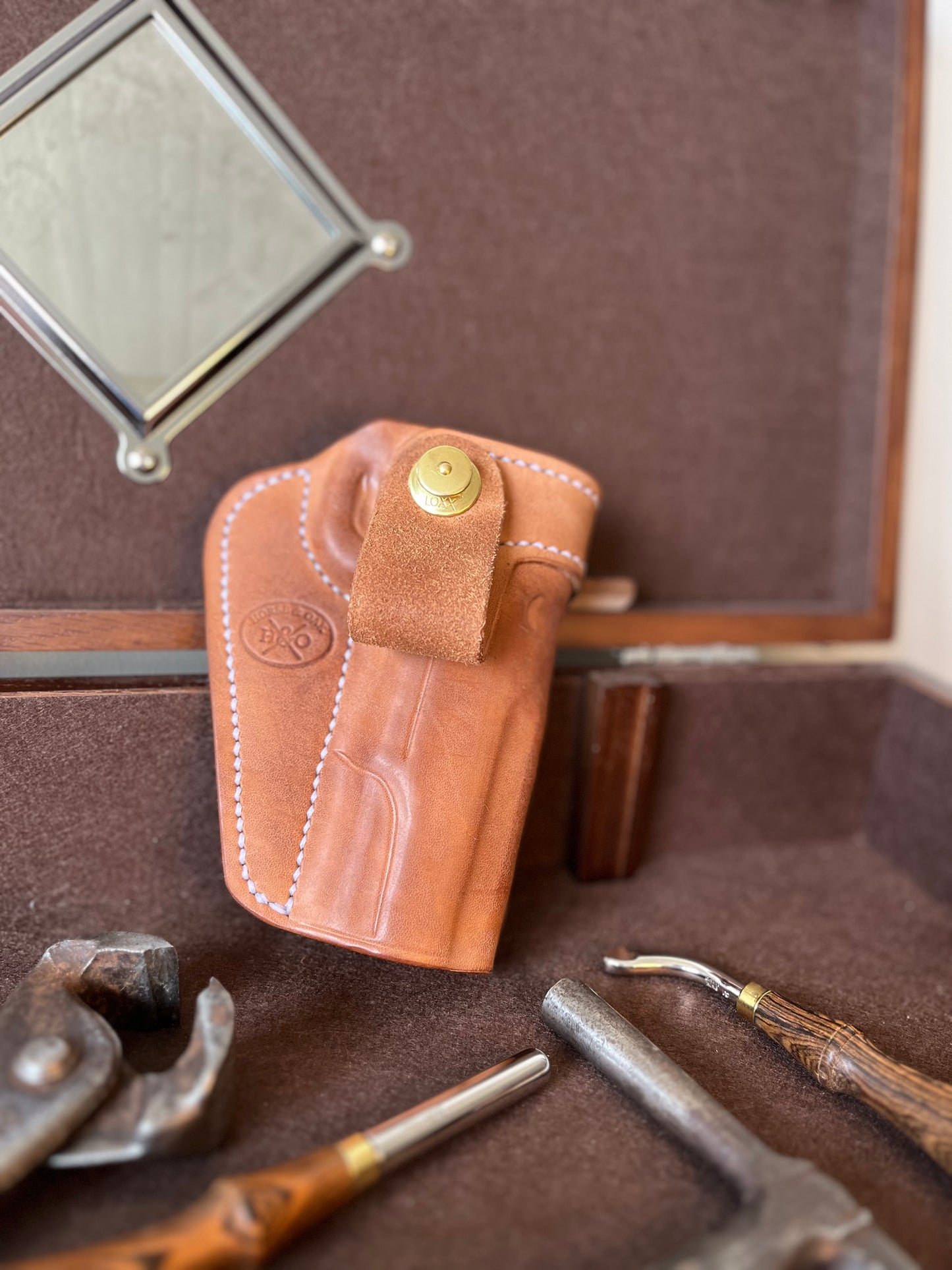 NEW 1911 Horsehide IWB Holster POLISHED BRASS