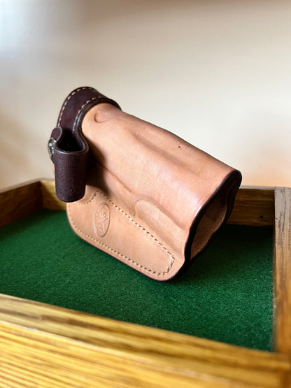 1911 Two-Tone Horsehide IWB Holster with Stainless Snap